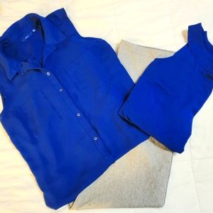 Blue Apt 9 XL Button Down Dress Shirt